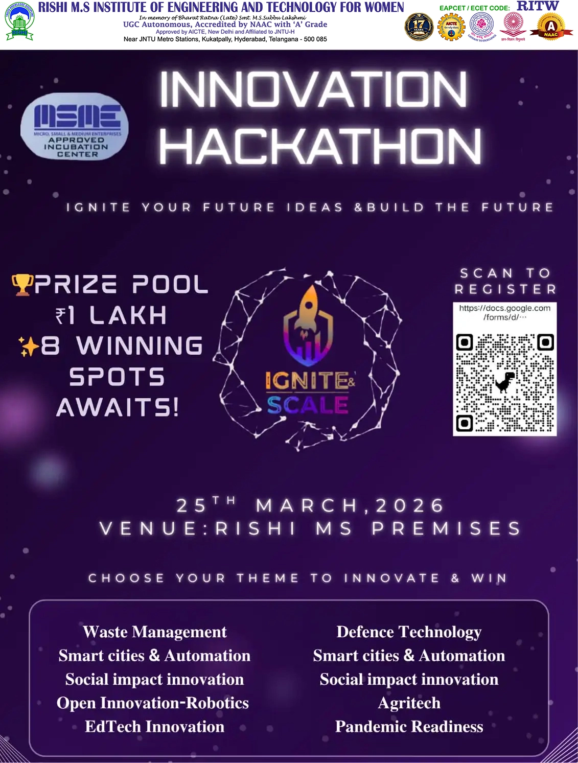 Innovation Hackathon 2026 Poster