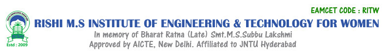 Rishi M.S Institute of Engineering and Technology for Women Logo